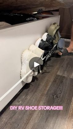 402 reactions · 62 shares | All you need is a toilet paper holder and a tension rod and then you have extra shoe storage! #rvstorage #rvstoragehacks #rvlife #fulltimerv #rvliving #fulltimefamilies #shoestorage #rvremodel #rvlifestyle #rvhacks #fulltimetravel #rvfamily #rvupdates #tensionrod #hacks | Ｋｅｌｓｅｙ Ｂｒｙｓｏｎ B o r g m a n | thetravellingborgmans · Original audio Rv Storage, Rv Lifestyle, Tension Rod, Rv Remodel, Camping Ideas, Rv Life