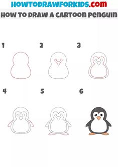 Christmas doodles Easy Drawings Penguin, Pinguin Drawing Simple, Penqueen Drawing, How To Draw Penguin Easy, Pinguin Drawing Easy Cute, Penguin Drawings Easy, How To Draw A Penguin Step By Step Easy, Penguin Drawing Tutorial, How To Paint A Penguin