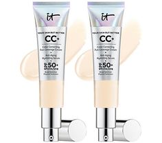 IT Cosmetics Your Skin But Better CC Cream Duo with SPF 50 It Cosmetics Cc Cream, 50 Cc, It Cosmetics Foundation, Physical Sunscreen, Perfect Complexion, Full Coverage Foundation, It Cosmetics, Hydrating Serum, Collagen Peptides