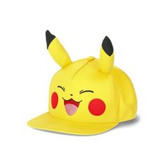 Pikachu Snapback Hat, I choose you! Your boys ready to electrify his cool-kid style with this Pokemon snapback hat. This Pikachu character hat is a fun addition to his headwear and accessories with character detailing at the front and 3D ears. Perfect for your Pokemon fan, this hat adds a playful touch to any outfit with a snapback design for an adjustable fit. Now your boy is ready to head out for a laid-back, casual day. Size: One Size.  Color: Yellow.  Gender: male.  Age Group: kids. Novelty Snapback Hat, Novelty Snapback Baseball Cap, Playful Snapback Trucker Hat, Fun Yellow Adjustable Baseball Cap, Playful Snapback Baseball Cap For Streetwear, Fun Adjustable Snapback Costume Hats, Fun Adjustable Snapback Costume Hats And Headpieces, Playful Snapback Baseball Cap For Sports, Playful Yellow Snapback Hat