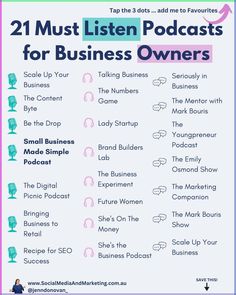 the 21 must listenn't do list for business owners with text overlay