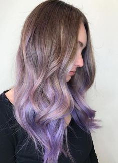 Lavender Hair Ombre, Purple Hair Color Ombre, Lavender Ombre, Pastel Purple Hair, Best Ombre Hair, Purple Balayage, Purple Ombre Hair, Brown Ombre Hair, Violet Pastel