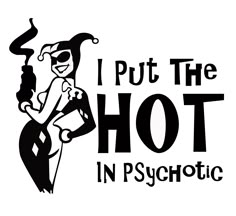 PRICES MAY VARY. PREMIUM QUALITY STICKER: Our I Put the Hot in Psychotic car stickers are made to withstand the harshest conditions outdoors. It is safe and Non-toxic, Waterproof Snow protection, and Anti-sun, Glossy, Bright, thick, and Durable. We can use these car decals indoors and outdoors. Also can be pasted repeatedly and there won't be any residues. MADE IN USA: Our I Put the Hot in Psychotic car bumper stickers are made in the USA and offer superior quality. Designed for indoor and outdo Rzr Stickers Vinyl Decals, Car Guy Stickers, Fun Car Stickers, I Put The Hot In Psychotic, Popular Car Decals, Funny Car Decals Hilarious, Car Sticker Design Ideas, Vinyl Decals Ideas, Funny Stickers Printable