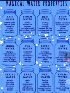 Storm Magic Spells, Rain Summoning Spell, Storm Witch Spells, Water Properties, Witchcraft Stuff, Chaos Witch, Water Spells, Magical Water, Witches Spells