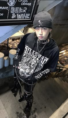 Punk Boy, Alt Outfits, Emo Outfits, Punk Outfits, Alt Fashion, Swaggy Outfits, Alternative Outfits, Goth Outfits, Harajuku Fashion