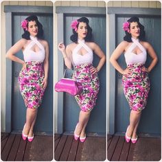 My Year In Outfits 2015! - Miss Victory Violet Gothabilly Fashion, Vintage Chic Fashion, Haunt Couture, The 50s Fashion, 1950s Fashion Women, Pinup Poses, 2015 Outfits