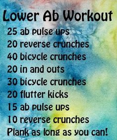 an exercise poster with the words lower ab workout