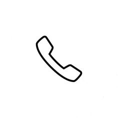 a black and white line drawing of a phone