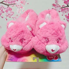 These Are Pink Care Bears Slippers Shoes For Women They Fit Both Size 5 And 6 They Fit Both Size X-Small And Small The Slippers Are Brand New With Tags And In Great Condition. There Are No Damages, No Signs Of Wear, And No Tears I Ship Within 1-3 Days Excluding Sundays And Holidays From A Smoke-Free House Cute Closed Toe Synthetic Slippers, Cute Synthetic Slippers With Round Toe, Funky Shirts, Bear Slippers, Pink Slippers, Slippers Shoes, Soft Cooler, Care Bear, Care Bears