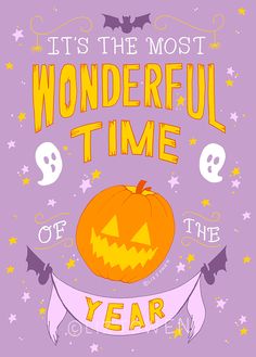 it's the most wonderful time of the year to celebrate halloween with this card