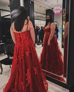 Prom Dresses Burgundy, Dresses With Appliques, Lace Prom Dress, Burgundy Lace, Long Prom Dresses, Grad Dresses, Red Prom Dress, Handmade Dresses, Tulle Lace