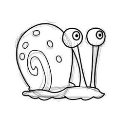 a drawing of two snails on top of each other