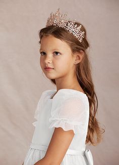 AZAZIE TAYLIE FLOWER GIRL DRESS - Flower Girl Dresses Silver Flower Girl Dress, Ivory Flower Girl Dresses, Tulle Flower Girl, Flower Girl Dresses Tulle, Feel Like A Princess, Bow Back, Dress Flower, Matte Satin, Tier Skirt