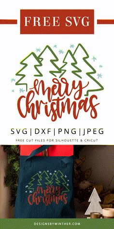 a christmas shopping bag with the text merry christmas svg