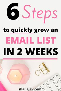 the top five steps to quickly grow an email list in 2 weeks