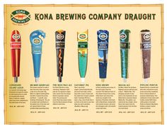 an advertisement for kona brewing company draught