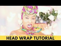 HEAD WRAP TUTORIAL FOR BEGINNERS - African Fashion - Hijab Tutorial - Head Scarf - Head wrap - YouTube Fashion African Style, Head Wrap Tutorial, Head Scarfs, Headwrap Tutorial, Wrap Tutorial, Head Wrap Styles, Nigerian Weddings, Scarf Head