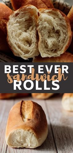 the best ever sandwich rolls are made with fresh bread