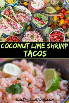 coconut lime shrimp tacos are an easy and healthy meal