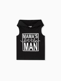 * Each size includes: 1 top  
* Soft and comfy
* Material: 95% Cotton, 5% Spandex
* Machine wash, tumble dry 
* Imported Hooded Tank Top, Top Baby Products, Made In China, Letter Print, Top Tee, Cotton Spandex, Letter Prints, Tank Top