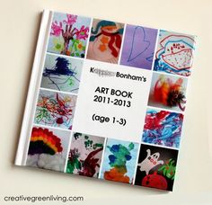 an art book with pictures of children's artwork