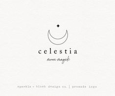 the logo for celesita, a modern design studio that is located in france