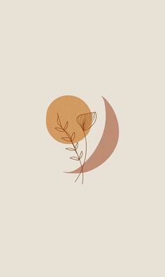 an orange and brown flower sitting on top of a moon