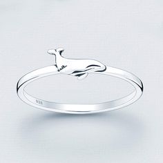 Item details: This cute tiny baby whale rings are made of .925 sterling silver. The whale is a little over 5/16 in length. Picture does not do this ring justice. About this ring: *Solid .925 sterling silver whale ring *Comes beautifully package & ready for gift giving Shipping: All items purchased from the shop are sent out with priority shipping! I will get items out between 3 to 5 business days after payment. Domestic orders are sent via USPS First Class Mail and generally take 2-5 business da Whale Ring, Whale Jewelry, Sea Mammal, Baby Whale, The Whale, Jewellery Ideas, Stacked Jewelry, Long Pendant, Girls Necklaces