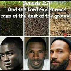 the four men are all different types of dirt and grass, with one man's face in the center