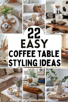 coffee table styling ideas that are easy to do