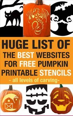 huge list of the best web sites for free pumpkin printable stencils all levels of carving