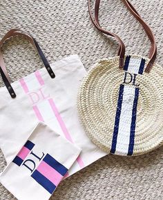 Monogram everything 💯 #mymarkandgraham 📷: @beautifullyseaside Monogrammed Gift Ideas, Monogramed Gifts, Coffee Talk, Instagram Shop, Straw Bag, Desi, Gift Ideas