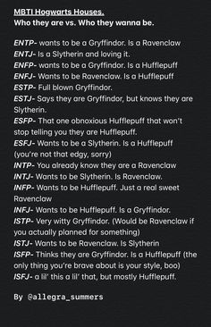 Mbti And Hogwarts Houses, Mbti As Harry Potter Houses, Hogwarts House Mbti, Mbti Harry Potter House, Mbti As Aesthetics, Mbti Hogwarts Houses, Hufflepuff Personality, Mbti Descriptions, Infj Ravenclaw