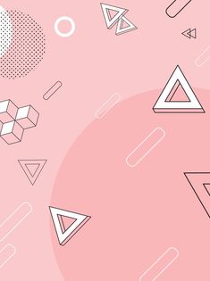 an abstract pink background with geometric shapes