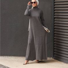 Long Dress Two Piece Gray Long Dress For Fall, Long Gray Dress For Fall, Long Fall Daywear Dresses, Winter Daywear Dresses Maxi Length, Winter Daywear Maxi Length Dress, Winter Daywear Maxi Dress, Elegant Long Gray Dress, Gray Maxi Length Dress For Fall, Elegant Gray Daywear Dress