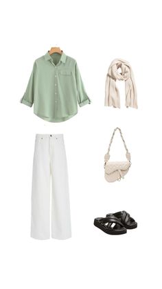 Mint Green Outfits Hijab, Sage Green And White Outfit, Mint Green Outfit Ideas, Ootd Mint, Sage Green Outfit, Modesty Outfits, Classic Style Outfits