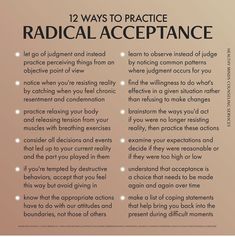 Life Is Worth Living, Radical Acceptance, Dialectical Behavior Therapy, Therapy Counseling, Therapy Worksheets