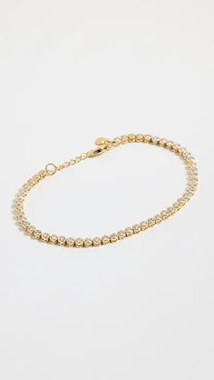 Roxanne Assoulin Stripe and Pearl Seed Bead Anklets | Shopbop Formal Gold Beads Jewelry, Single Strand Gold Jewelry For Evening, Gold Single Strand Jewelry For Evening, Classic Gold Bracelet For Party, Formal Jewelry With Gold Clasp, Gold-tone Beaded Jewelry, Gold-tone Jewelry With Gold Beads, Gold Beaded Evening Bracelets, Gold Rondelle Bracelet For Formal Occasions