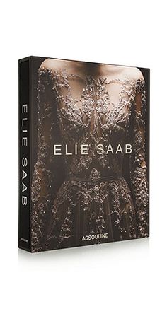 the book cover for ellie saab's album, featuring an image of a woman in