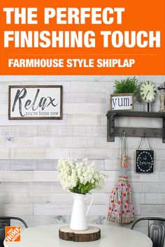 the perfect finishing touch farmhouse style shiplap