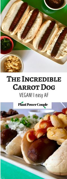 the incredible carrot dog vegan is easy af