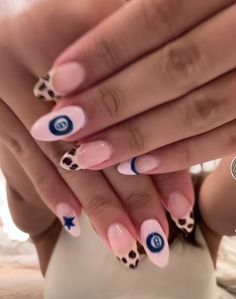 Cheetah Nails, Blue Star, Nail Inspo, Nail Designs, Nails