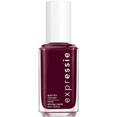 PRICES MAY VARY. Quick Dry Nail Polish: This fast drying nail polish in plum with yellow undertones dries in about a minute so you can grab, apply, and dry on the fly One Step Nail Color: Apply 2 coats of any expressie color on clean nails and let dry for about a minute; No base or top coat needed Easy Application: This nail polish features our first ever angled brush for easy self application with both hands, including your non dominant hand; To switch, simply flip the brush and angle it down S Be More Disciplined, Luxury Nail Polish, Violet Nail Polish, Chipped Nails, Fast Drying Nail Polish, Mani Monday, Violet Nails, America Nails, Quick Dry Nail Polish