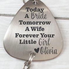 Today A Bride Tomorrow A Wife Fishing Lure Dad Wedding Gift, Wedding Gifts For Parents, Engraved Wedding, Father In Law