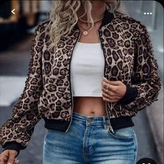 Diy Clothes Design, Animal Print Skirt, Spring Fashion Outfits, Women's Jackets, Leopard Print Dress, Jacket Women