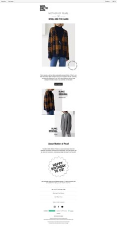 an image of a website page with clothing items on the front and back pages in different colors