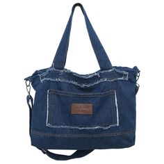 PRICES MAY VARY. 【Durable Material】This retro crossbody hobo bag made from high-quality denim fabric, soft and comfortable, wear-resistant and durable for long-lasting use. 【Practical Structure】The denim shoulder bag have 1 large-capacity main compartment with 1 interior zipper pocket. External with 1 front pockets. Multi-pockets design allows for convenient organization and easy carry. 【Large Capacity】The denim hobo bag measures 17.32x13.39x3.15inch, spacious interior space design, which can ea Fashion College Student, Fashion College, Hobo Crossbody Bag, Denim Tote, Fashion Jeans, Zipper Tote Bag, Zippered Tote, Denim Bag, College Student