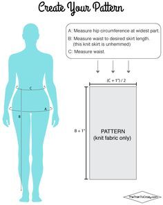 a diagram showing how to measure your pattern