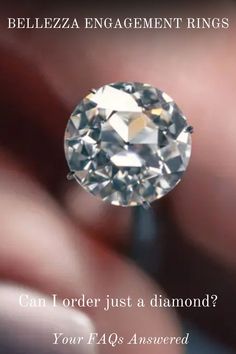 a diamond being held by someone's hand with the caption, can i order just a diamond?