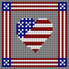 an american flag cross stitch pattern